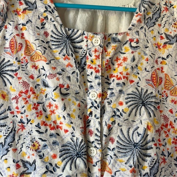 Gap Toddler Girl Dress 4T Butterfly Floral Print Ruffle Sleeve Summer Outfit - Picture 8 of 9